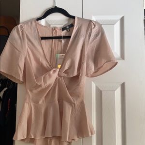 Missguided Peplum Blouse